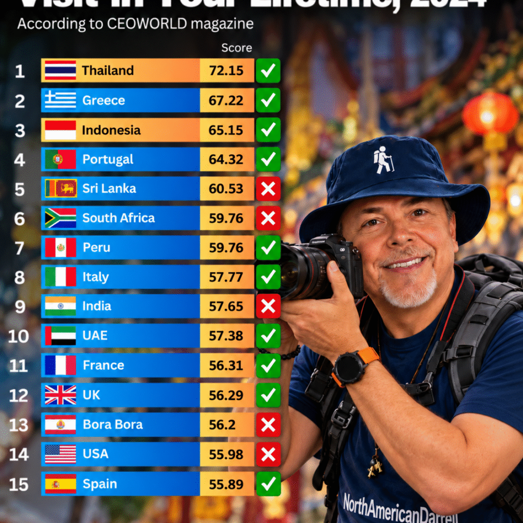 Top 15 travel spots! 11 done!!✅📍🌍