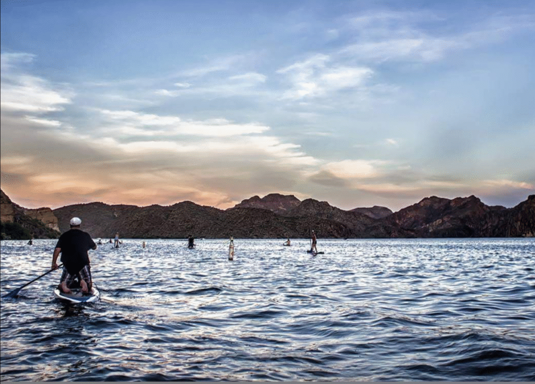 Paddling! It was fun until it wasn't!! 😎