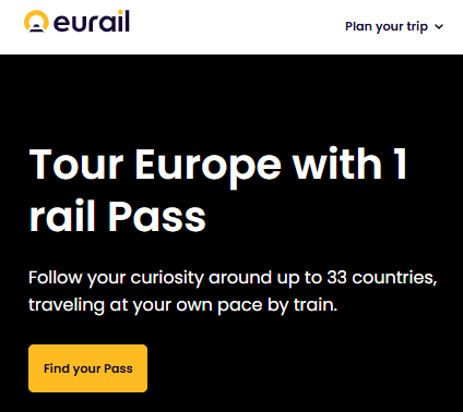 My Eurorail pass – 10 days  over two months!