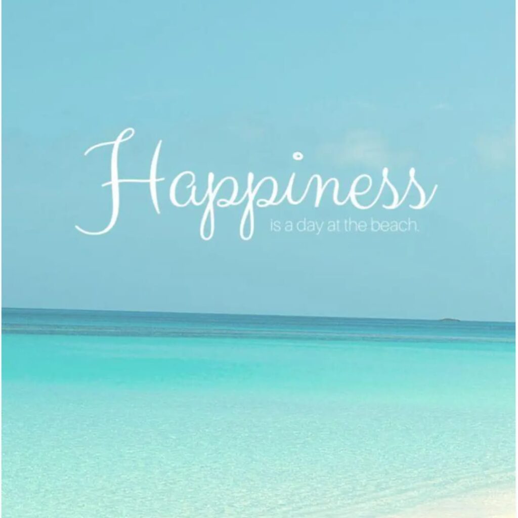 Happiness is spending time at the beach! 🩴⛱️